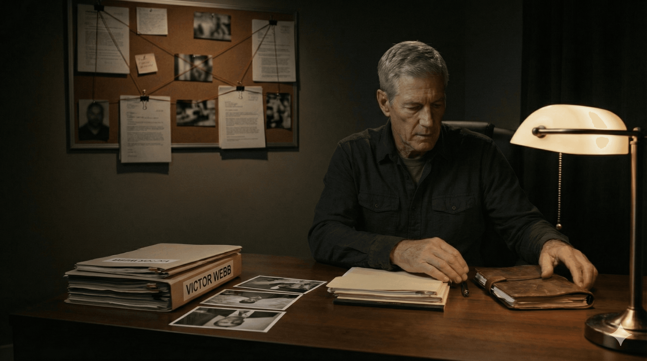 Insert: Manila envelope "Divorce" in the drawer like a bomb.